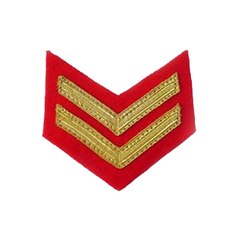 2 Bar Chevron Royal Marines Gold