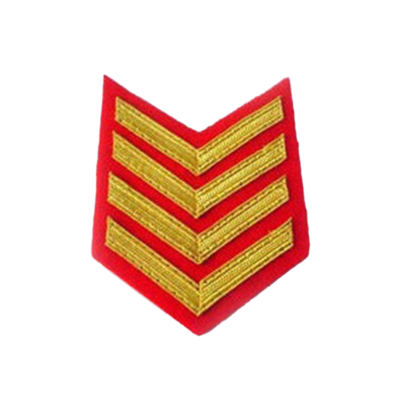 4 Bar Chevron Royal Marines Gold