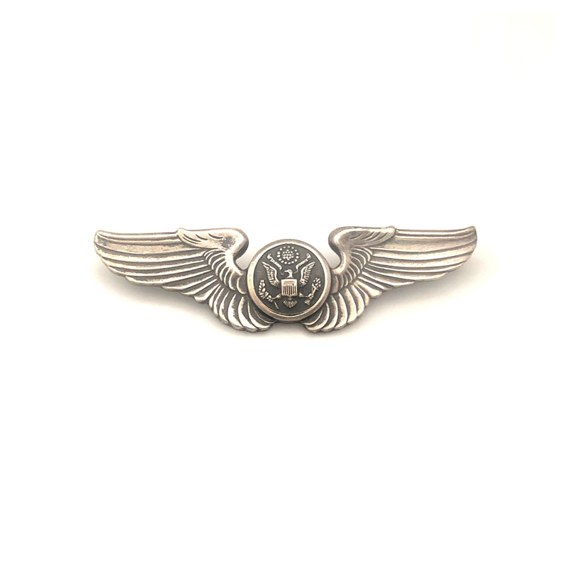 Coin Wing Badge Silver