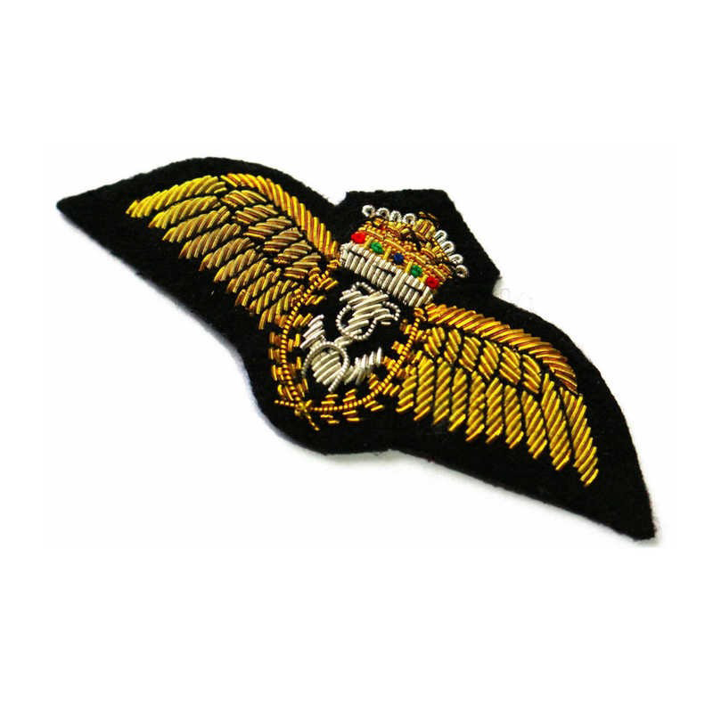 Crown Wings Gold Badge