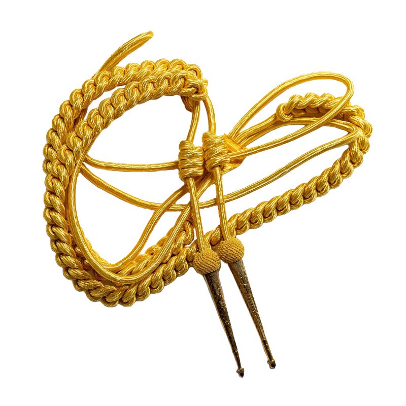 Gold Aiguillette With Tags And N