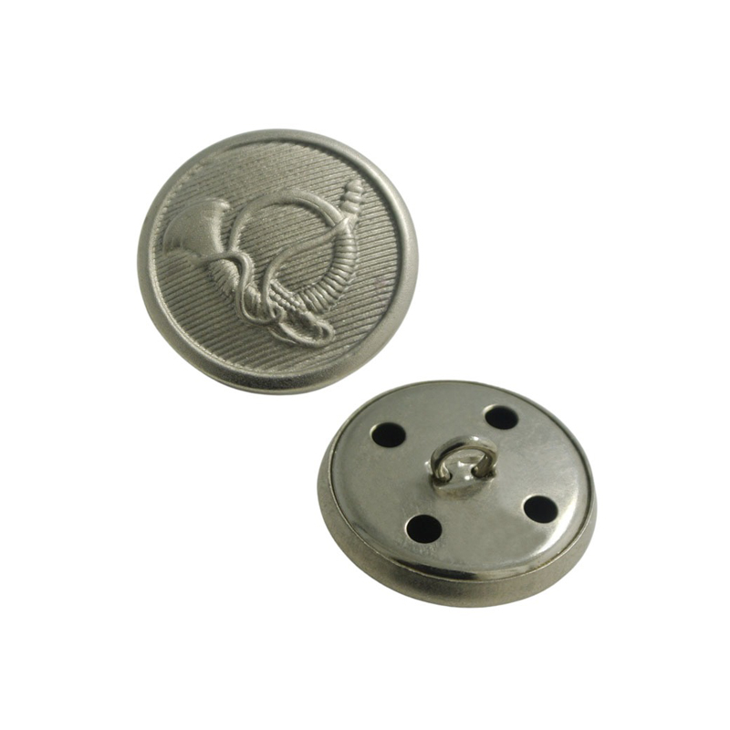 Gray Militory Button