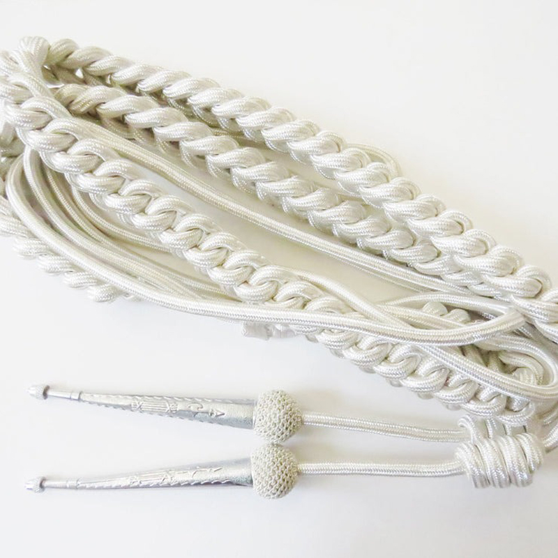 Silver Aiguillette With Tags And