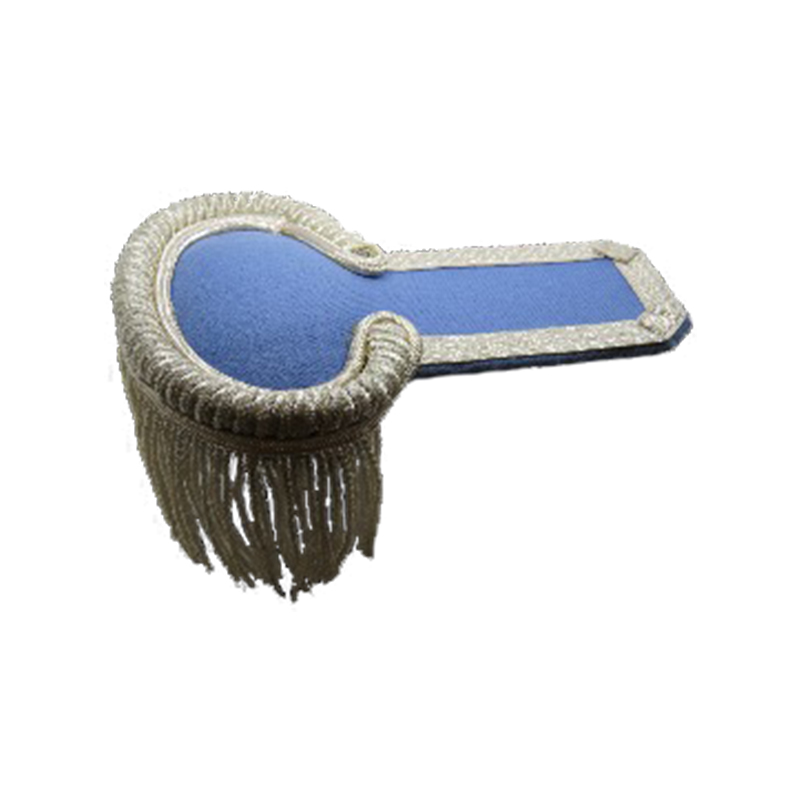 Theatre Epaulettes Silver On Blue