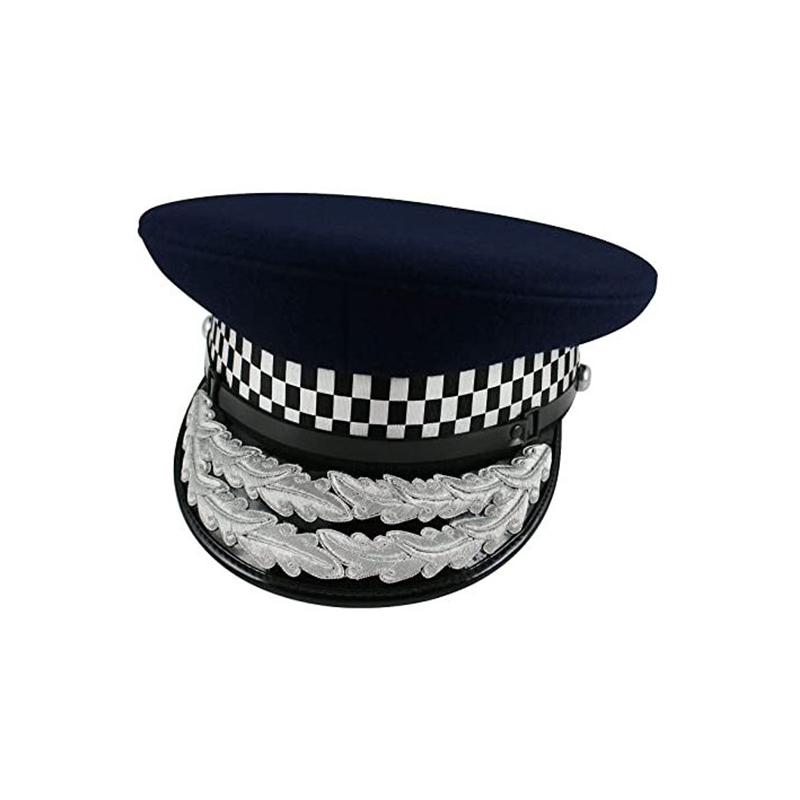 British Assistant Commissioner Double Silver Leaf Cap